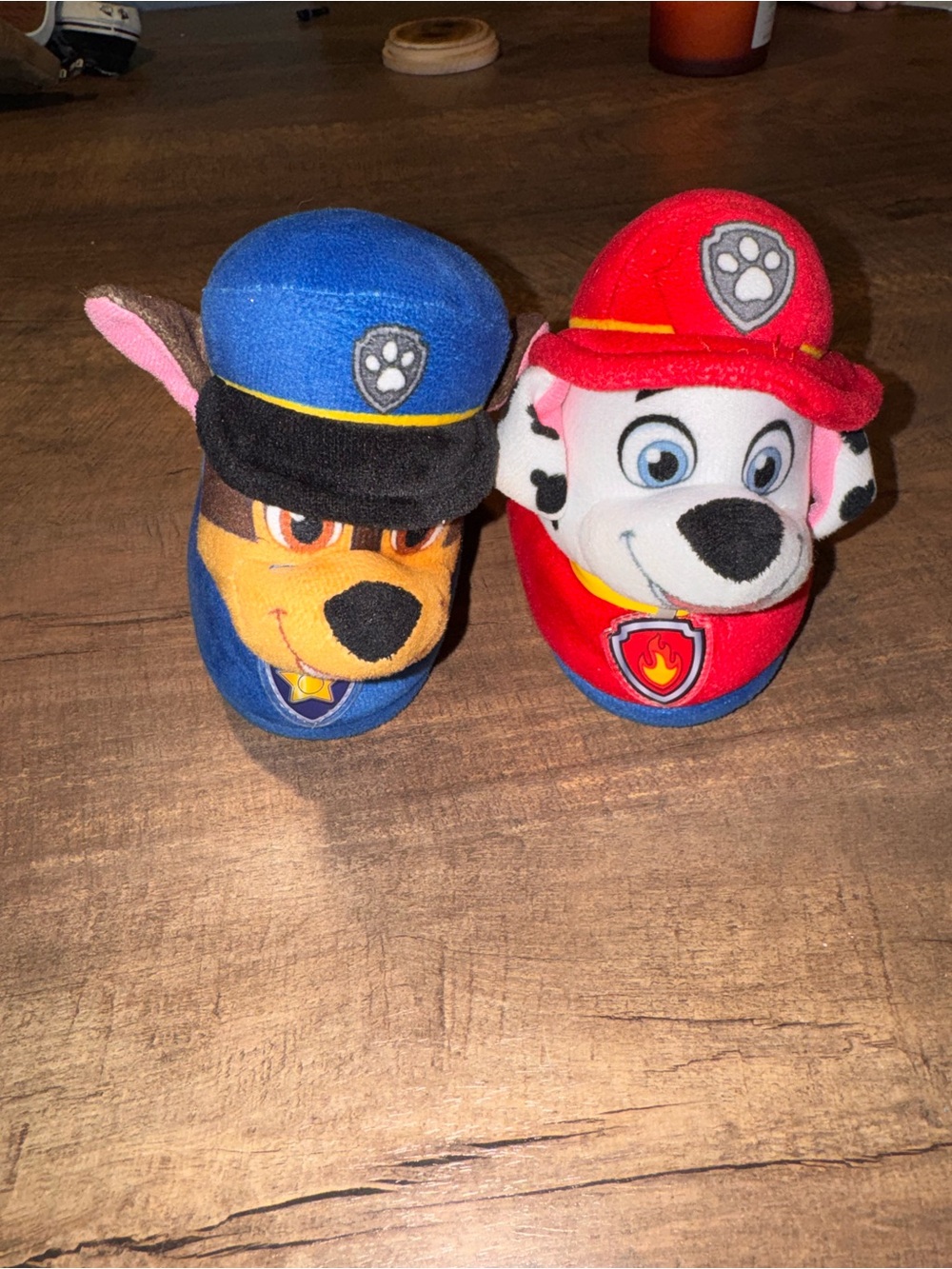 PAW Patrol Chase & Marshall Light-Up Slippers Toddler Size 5–6